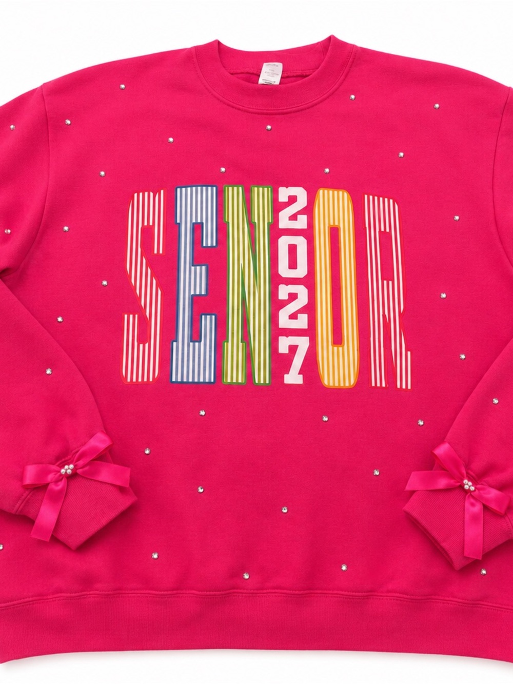 Senior 2027 Sweatshirt - Hot Pink